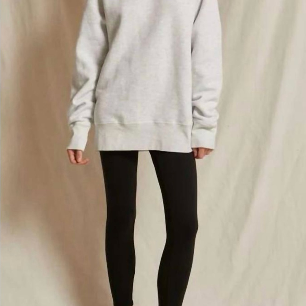 perfectwhitetee Women's Light Gray Crew Neck Sweater